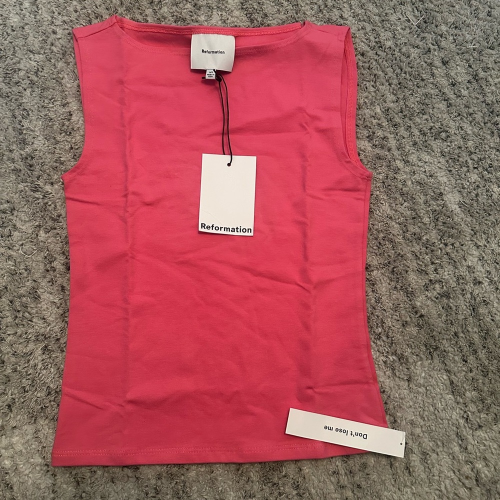 Reformation Pink Dusk Sleeveless Top - Picture 4 of 6